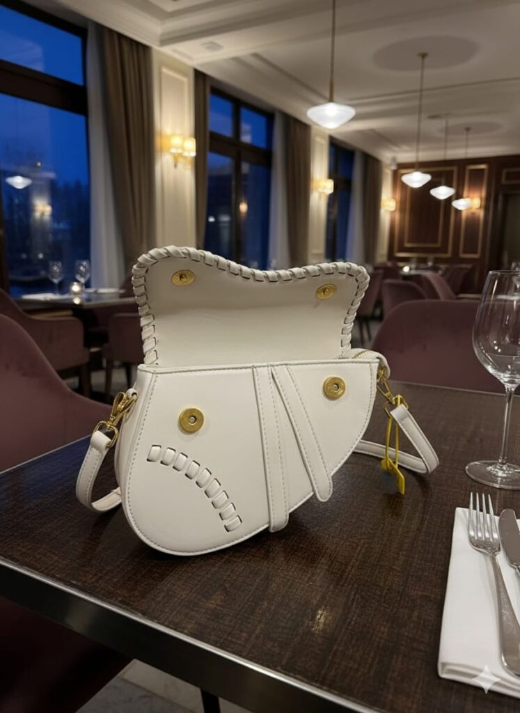 Wholesale Urban PU Leather Shoulder Bag, Solid Color Saddle Design